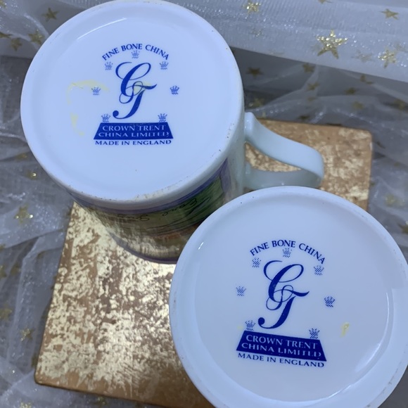 Set of 6 Crown Trent Fine Bone China Tea Mugs - Picture 3 of 10